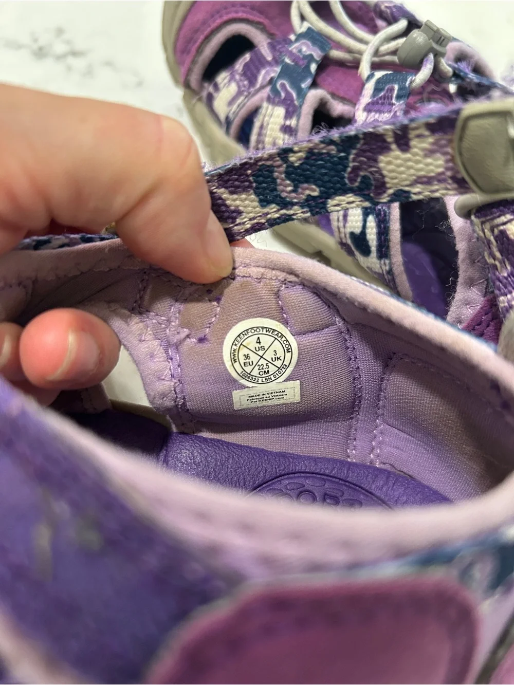 KEEN Kids Purple and Gray Closed-Toe Sandal